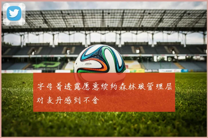 字母哥透露愿意续约森林狼管理层对麦丹感到不舍